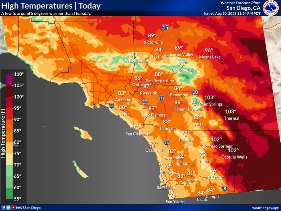 Your SoCal Weather Report For August 8-11: Relief From The Scorching Heat - Vimarsana News